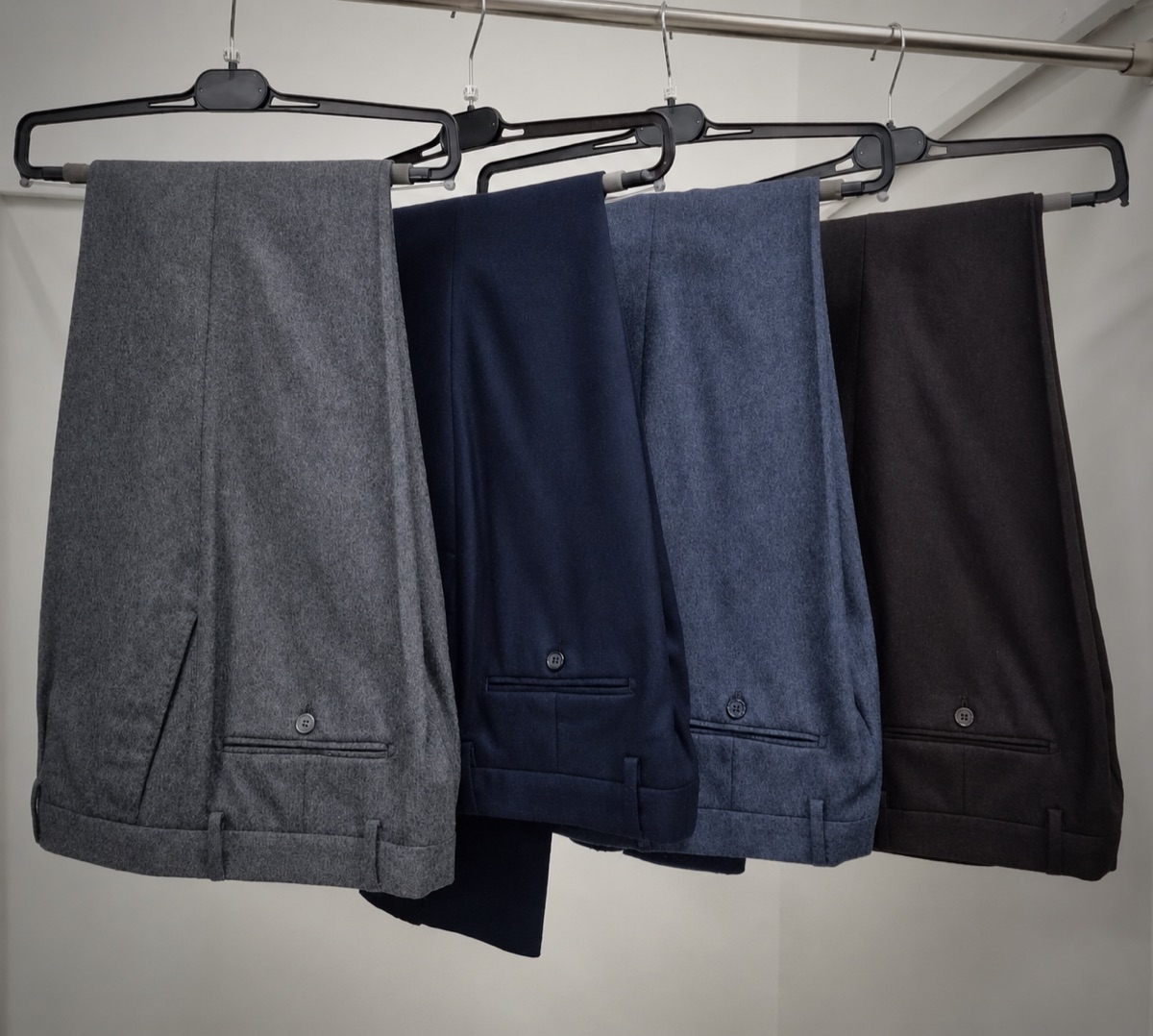 Pantalone Tasca America in lana flanella
