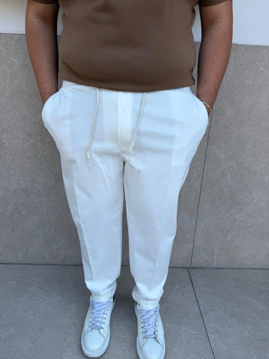 Pantalaccio Punto Milano bianco